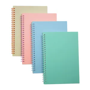 Bloco de notas personalizável, sublimação barata, cadernos em espiral A5 grossos e personalizados, diário impresso e encadernação