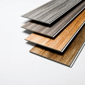 Suelos SPC con textura de madera rústica en relieve, tablones de vinilo rígidos impermeables - Product Image 1