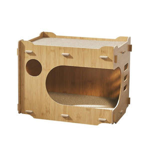 Huisdier Kat Grot Bed Nest Condo <span class=keywords><strong>Cat</strong></span> Baars Kooi Indoor Scratcher Kartonnen Schattige Kat Huis Meubels - Product Image 6