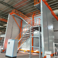 Machine de rotomoulage automatique BENFAN à commande PLC, en acier doux, 60 kW, pour réservoirs d'eau en plastique