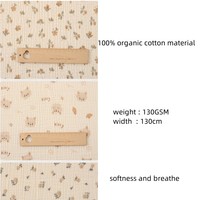 Tissu Mousseline Froissée Popeline Imprimée 100% Coton Biologique Respirant pour Chemises Garçons – Vente Chaude