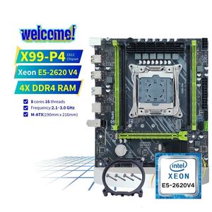 NUEVO Conjunto de Placa Base PANDL X99-P4 para PC de Escritorio, Kit de Placa Base <span class=keywords><strong>Intel</strong></span> <span class=keywords><strong>Xeon</strong></span> <span class=keywords><strong>E5</strong></span> <span class=keywords><strong>2620</strong></span> <span class=keywords><strong>V4</strong></span> X99 con 4 Canales de Memoria DDR4 ECC, Producto Nuevo - Product Image 1