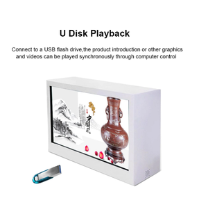 21.5 "32" 43 "55" 水平LCDショーケースディスプレイ3Dホログラム透明LCD広告ディスプレイボックス - Product Image 4