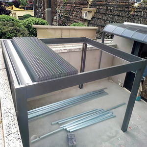 Pérgola Moderna para Jardín o Patio, Techo Retráctil con Motor, Estructura con Recubrimiento en Polvo, Gazebo Serie S, Pérgola de Aluminio - Product Image 3