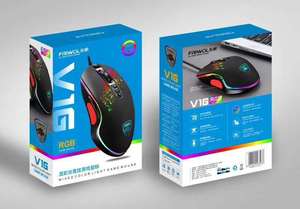 Chất lượng cao 7D lập trình Chuột chơi game RGB 7600dpi có dây USB eSports Máy nghe nhạc Chuột chơi game cho game thủ - Product Image 6