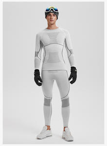 Combinaison de sport pour couple à col rond, coupe ajustée, nouvelle collection automne-hiver, chaude, sans couture, séchage rapide, ensemble de combinaison de <span class=keywords><strong>ski</strong></span> pour homme et femme - Product Image 6