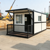 Casas Contenedor Plegables de 20 y 40 pies de Instalación Rápida, Casas Prefabricadas Plegables, Oficina en Sitio