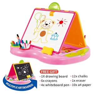 ชุดกระดานวาดรูปและกระดานเขียนเพื่อการศึกษาสำหรับเด็กแบบ<span class=keywords><strong>2</strong></span>อิน1ทำจากพลาสติก ABS - Product Image 3
