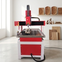 Máquina Profesional de Tallado en Madera de Escritorio Pequeña con Botón de Paro de Emergencia para Decoración de Interiores, Corte Preciso