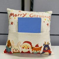 Taie d'oreiller en lin blanc 16 * 16in Sublimation Blanks Pocket Book Cushion Cover Home/Hotel Use Sublimation Throw Pillows