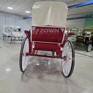 Carruaje Eléctrico para Turismo al Aire Libre, Carruaje Real para Bodas, Carruaje Rojo para Turismo con Caballos a la Venta - Product Image 5