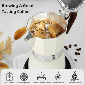 Cafetière <span class=keywords><strong>Moka</strong></span> en aluminium 3 tasses, style Milano, pour cuisinières à gaz, électriques et vitrocéramiques (incompatible induction) - Product Image 4