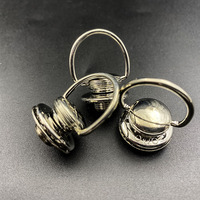 Le bouton de verrouillage de la sangle de guitare Straplock convient à toutes les sangles de guitare basse électrique avec des options multicolores (chrome noir) OWOZ