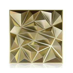 Panneau mural intérieur en PVC 3D, design diamant doré, facile à installer, 30*30cm 50*50cm, vente en gros en Chine - Product Image 5