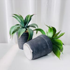 Maceta de Plástico con Imitación Realista de Aloe <span class=keywords><strong>Vera</strong></span>, Planta en Maceta para el Día de San Valentín, Decoración de Mesa para el Hogar, Arreglo de Vegetación Verde - Product Image 6