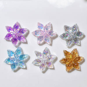 Accesorios de resina hechos a mano pegamento crema lentejuelas y parches pequeños copos de nieve hebillas de zapatos para adornos DIY decoración de zapatos funda de teléfono - Product Image 4