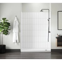 Panneaux de salle de bain personnalisés, imperméables et bon marché pour hôtels Base de douche et murs de douche Panneau mural préfabriqué pour douche