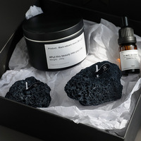 Oud Agarholz Duftende Sojabohnen-Wachsmischung Meteoritenförmige Handgemachte Kerzen Kreative Wohndekorationen Duftende Geschenke