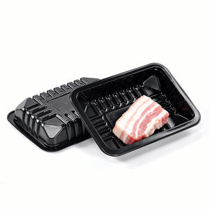 Barquettes alimentaires jetables noires à faible MOQ, tailles personnalisées, épaissies et anti-fuite pour la restauration <span class=keywords><strong>de</strong></span> fruits <span class=keywords><strong>de</strong></span> <span class=keywords><strong>mer</strong></span> en gros - Product Image 3