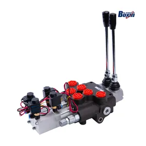 P40 Hydraulic Valve P40 Hydraulic Monoblock Directional Control Valves With 40LPM Flow And Remote Control Cable