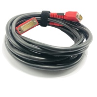 Conector OBD2 personalizado de fábrica, doble rojo, rosca externa de 15 Pines, arnés de Cable de diagnóstico de coche Universal de PVC, máquinas para automóviles