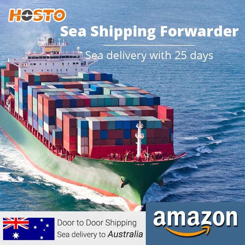 Flete Marítimo de Amazon FBA promotor de carga de océano de DDP Envío de envío de Mar de China a Australia
