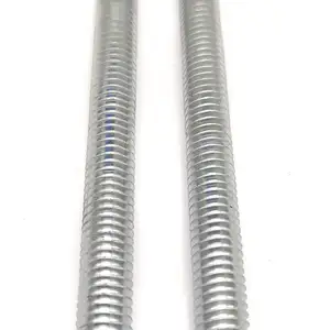 Hochwertige metrische Gewindes tangen M2 M12 verzinkt DIN975 Beutel Normal Silber OEM Kunden spezifischer Stahl Schwere Bauzeit Oberfläche Stk