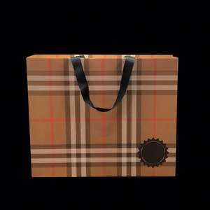 Bolsa de Papel para Regalo con Logotipo Impreso Personalizado para Zapatos, Ropa, Compras, Regalos de Boda, Joyería, con Asas de Listón - Product Image 1