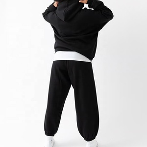 Rahat kadın düz renk kapüşonlu Sweatshirt ve koşucu pantolonu takım kazak eşofman 2 parça kıyafet - Product Image 3