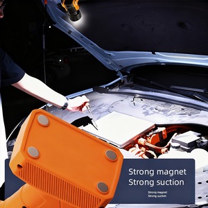 Portable Rechargeable <b>Work</b> <b>Light</b> 90 Degree Rotating LED Orange High Intensity Emergency Flashlight Maintenance <b>Light</b> - Product Image 4