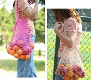 Wholesale Bulk Storage Custom Logo Cotton <b>Net</b> Toteshopping <b>Bag</b> Mesh Tote <b>Bags</b> - Product Image 4
