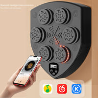 Máquina de Boxeo Musical para Entrenamiento en Casa, con 6 Objetivos de Espuma PU y LED, Montada en la Pared