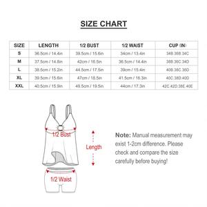 Maillot de bain deux pièces personnalisable bas taille haute respirant jupe avec impression numérique tricot lettre taille - Product Image 3