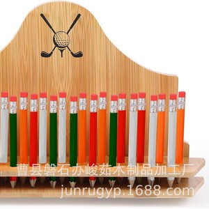 Support mural en bambou pour crayons de golf, organiseur de papeterie pour golfeurs, dessin et croquis - Product Image 4