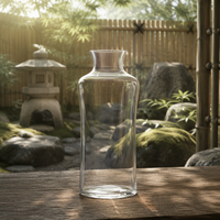 Carafe à vin en verre minimaliste moderne, carafe en cristal sans plomb avec embouchure évasée pour la maison, le bar, le restaurant, vente en gros
