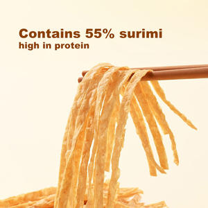 وجبات خفيفة من المأكولات البحرية، منتجات السوريمي، حرير السمك، قليل الدسم، غني بالبروتين، من أعماق البحار، جاهز للأكل، وجبات خفيفة من السمك بالجملة، وجبة خفيفة من السمك حارة - Product Image 2