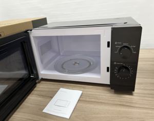 Four à <span class=keywords><strong>micro</strong></span>-ondes de comptoir de 25 L, <span class=keywords><strong>mini</strong></span>, en acier inoxydable, 1050 W, classe énergétique A, minuterie mécanique, commande par bouton - Product Image 2