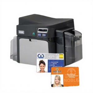 Imprimante de cartes PVC Fargo HID DTC42500E originale, machine <span class=keywords><strong>d</strong></span>'impression par transfert pour cartes plastiques NFC, impression recto-verso pour badges professionnels VIP CR80 - Product Image 5