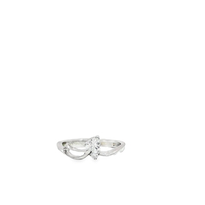 Anillo de Boda de Cobre Moderno y Elegante con Diseño Geométrico y Circonita Cúbica, Piedra Creada en Laboratorio, para Regalo de Mujer - Product Image 1