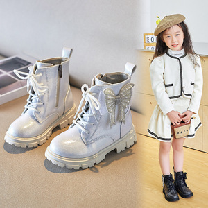 Calzado Informal al por Mayor <span class=keywords><strong>para</strong></span> Niñas, Botines Casuales <span class=keywords><strong>con</strong></span> Lazo, Estilo Escolar Personalizado, Tipo Princesa, Invierno, <span class=keywords><strong>para</strong></span> Niños - Product Image 2