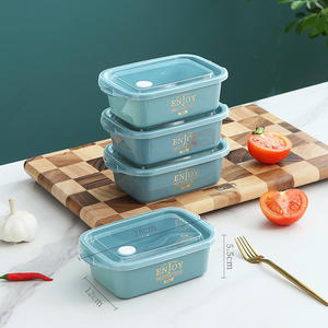 Lot de 3 et 4 boîtes à lunch pour micro-ondes de cuisine, conteneur de stockage des aliments, <span class=keywords><strong>airscape</strong></span>, café et aliments - Product Image 2