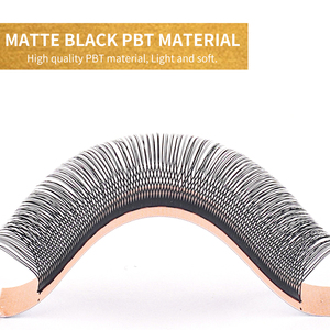 Extensions de cils préfabriquées en forme de UY, noir mat, PBT coréen, plateau de cils dense, courbures <span class=keywords><strong>L</strong></span> LB LC LD M <span class=keywords><strong>LU</strong></span>, marque privée OEM - Product Image 5