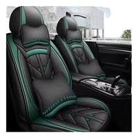 SUNNUO Coussin de protection universel en cuir PU pour sièges avant de voiture, accessoires de décoration intérieure sportive classique