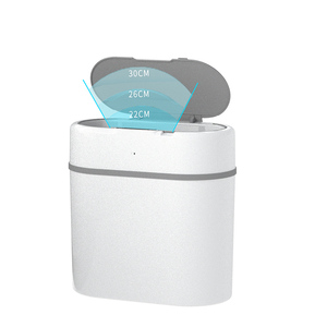Slim Plastic Waste Bin Sensor Office/Bathroom/Bedroom Rubbish Bin Automatic Trash Can