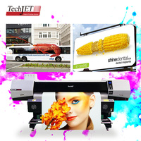 Impresora Eco-Solvente TechJet 1842SR de 1.8m, Máquina Automática de Formato Ancho de 2 Cabezales para Impresión de Papel Tapiz y Publicidad