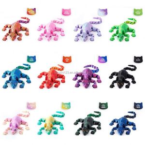 Juguete de Modelo Animal Impreso en 3D, Gato Realista Articulado, Gato Sphynx, Gato Siamés, Adorno de PVC, Mini Manualidad, Decoración Moderna para Niños y Adultos - Product Image 3