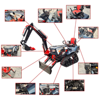 Grace Piccoli Tracteur Agricoli Multifunzione 35 Cv 50 Cv Mini Tracteur Su Cinghie Per L'agricoltura