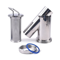 Nouveau filtre en Y HuanZheng SS316L/304 pour système de refroidissement liquide de centre de données, capacité de filtration 10-500 m, connexion à bride/filetage