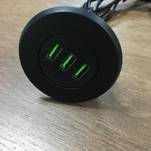 Prise de charge USB double encastrée carrée et ronde fabriquée en usine, avec prise à 2 broches, pour meubles et bureaux (normes US, <span class=keywords><strong>EUR</strong></span>, AU, FR) - Product Image 6