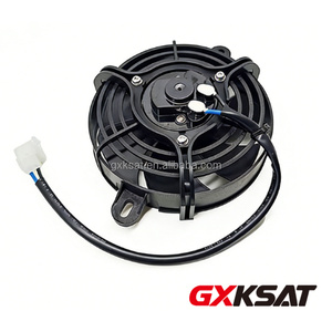 Ventilateur de radiateur universel en aluminium GXKSAT pour radiateurs Shineray 120 mm 12 V 35 W 7 pales, ventilateur de refroidissement OEM - Product Image 1
